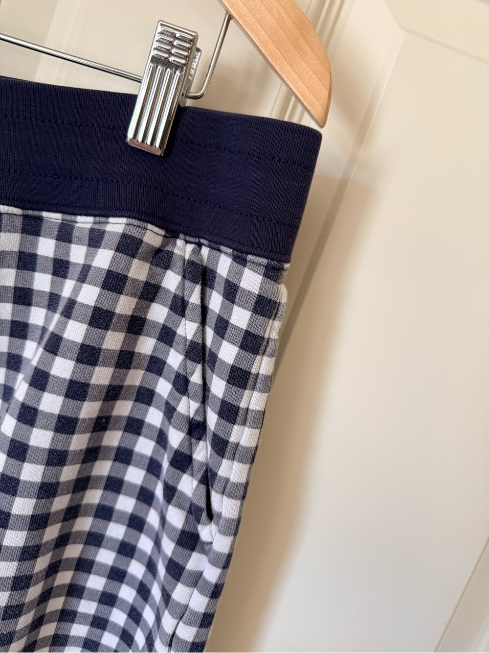 Draper James navy & white Gingham Women's Shorts - XL - Picture 3 of 6